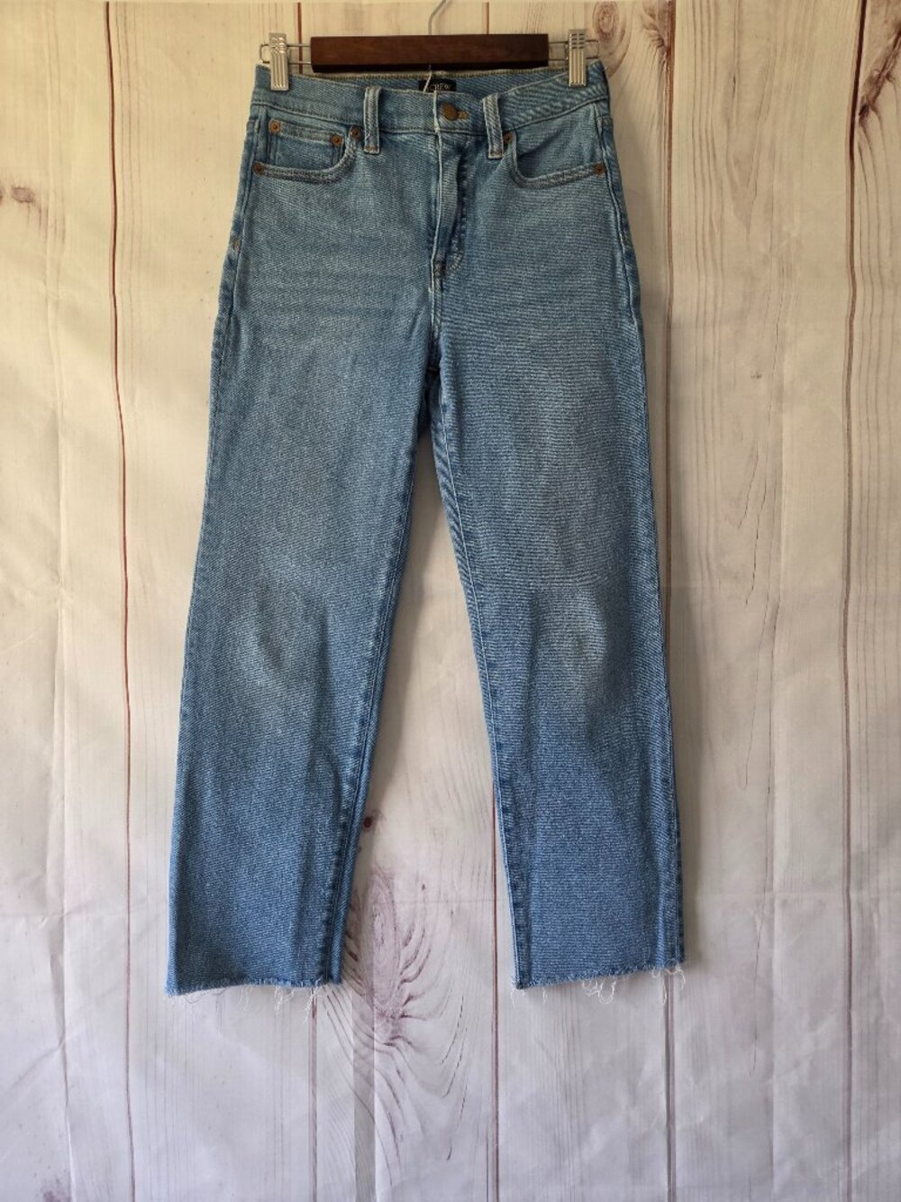 J. Crew Stovepipe Jeans, Women’s 25P, Classic straight leg five-pocket design